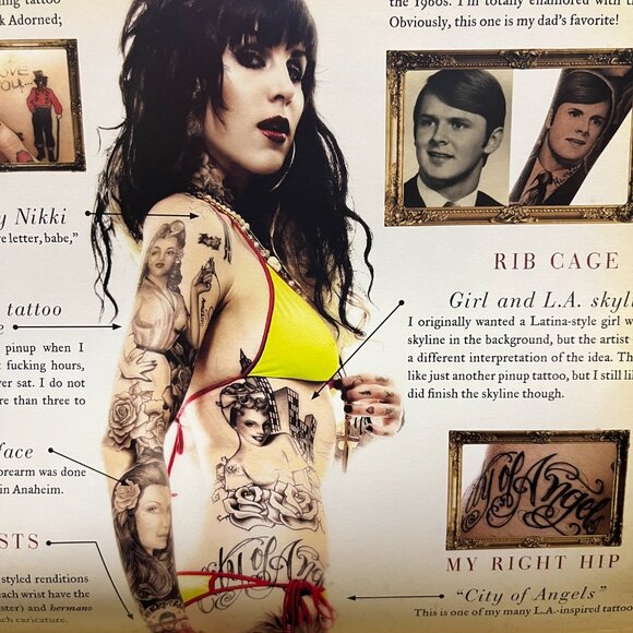 HC 1st SIGNED Kat Von D "High Voltage Tattoo" [2009] LA Ink - Picture 9 of 15